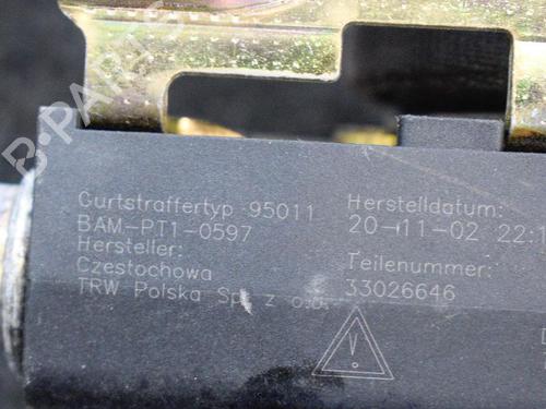 Rear center seatbelt JAGUAR S-TYPE II (X200) R 4,2 V8 | BP6865528I27 