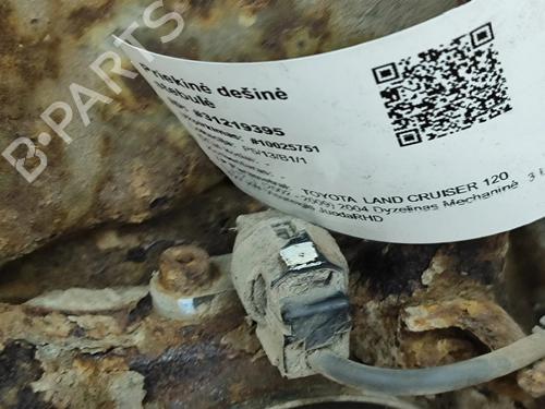 Right front steering knuckle TOYOTA LAND CRUISER PRADO (_J12_) 3.0 D-4D (KDJ120, KDJ125, KDJ121) | BP27331569M26 