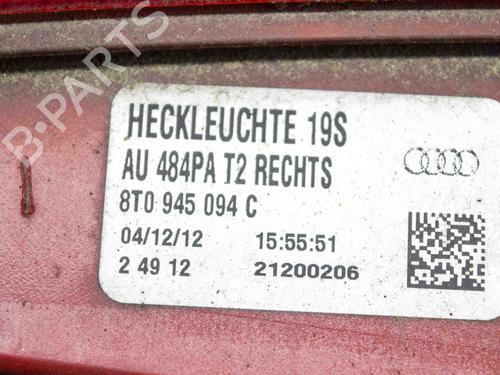 Lampa tylna klapy bagażnika prawa AUDI A5 Convertible (8F7) 2.0 TDI | BP14654547C80