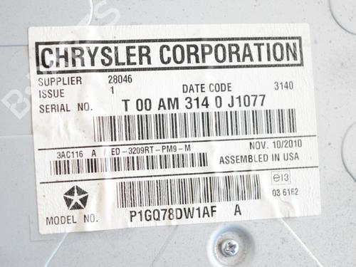 Display CHRYSLER GRAND VOYAGER V (RT) 2.8 CRD | BP30247262C48 