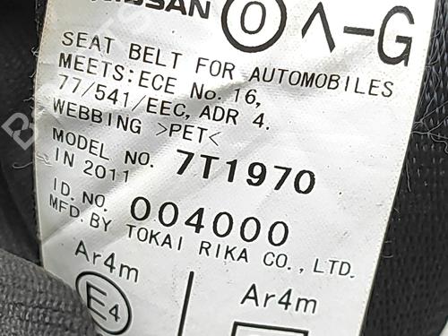 Rear left seatbelt NISSAN GT-R (R35) V6 | BP33962848I29 - Image 5