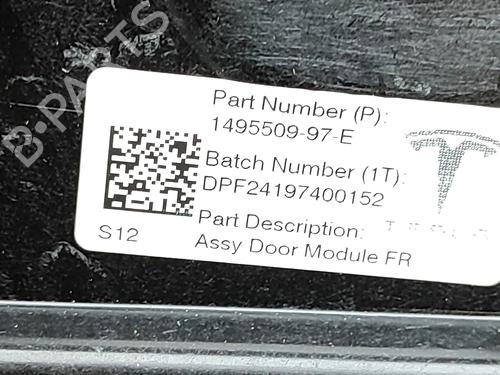 Front right window mechanism TESLA MODEL Y (5YJY) Long Range All-wheel Drive | BP38565378C23  - Image 6