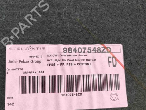 Boot lining OPEL ASTRA L (OV5) 1.2 (FPHNSL, FPHNSR) | BP29486793I3 