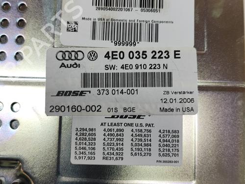 Elektronisk modul AUDI A8 D3 (4E2, 4E8) 4.2 TDI quattro | BP26142149M83 