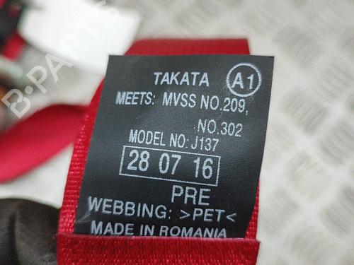 Front right seatbelt HONDA CIVIC X Hatchback (FC_, FK_) 2.0 Type-R (FK8) | BP21486135I25 