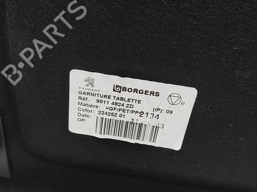 Rear parcel shelf PEUGEOT 3008 II SUV (MC_, MR_, MJ_, M4_) Hybrid 180 (M4DGLU) | BP30178352C85 