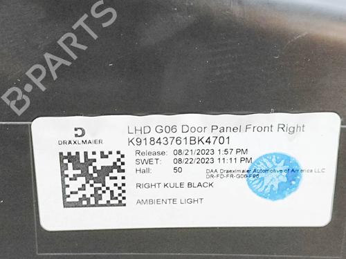 Front right panel BMW X6 (G06, F96) xDrive 30 d Mild-Hybrid | BP39160368C59 - Image 5