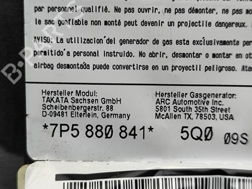 Knekollisjonspute PORSCHE CAYENNE (92A) 3.0 S E-Hybrid | BP30857135C50