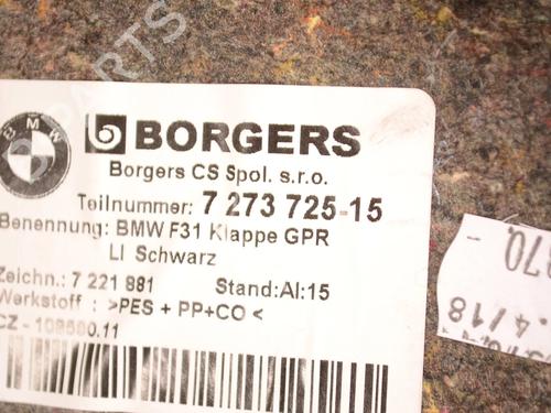 Boot lining BMW 3 Touring (F31) 320 d | BP30620180I3  - Image 5