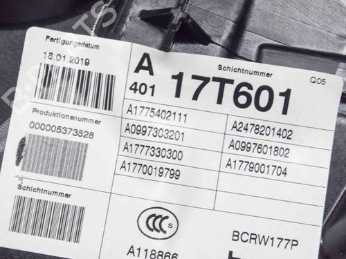 Rear right window mechanism MERCEDES-BENZ A-CLASS (W177) A 200 (177.087) | BP27757351C25