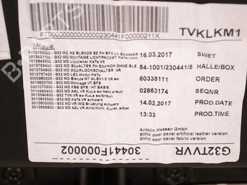 Front right panel BMW 6 Gran Turismo (G32) 630 d xDrive | BP30207106C59  - Image 9