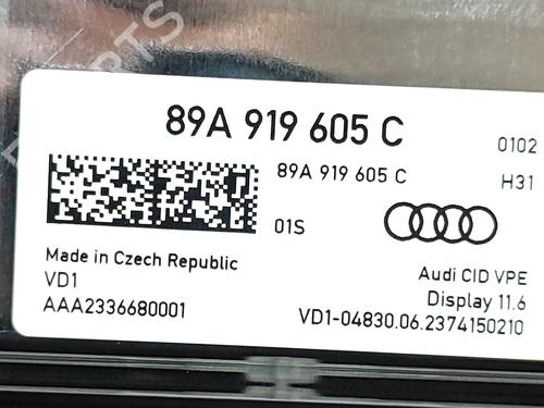 Display monitor AUDI Q4 E-TRON Sportback (F4N) 35 | BP28553889C48