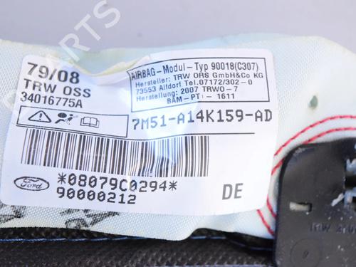 Left curtain airbag FORD FOCUS II (DA_, HCP, DP) 2.5 ST | BP29753442C11