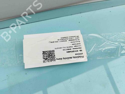 Front right door window RENAULT ZOE (BFM_) ZOE | BP27803808C19