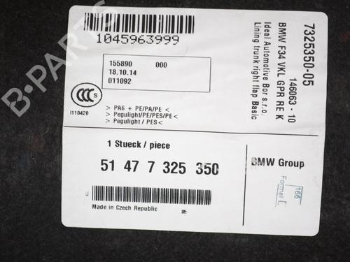 Boot lining BMW 3 Gran Turismo (F34) 330 d xDrive | BP30236034I3 