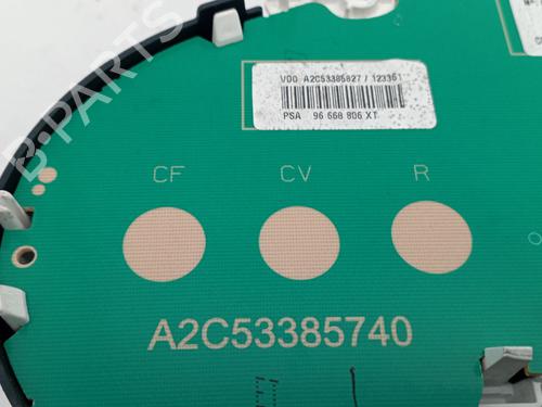Instrument cluster CITROËN C1 (PM_, PN_) 1.0 | BP25741095C47 