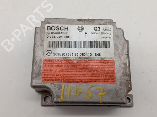 Kollisjonspute styreenhet MERCEDES-BENZ C-CLASS (W203) C 220 CDI (203.008) (150 hp) 25364801