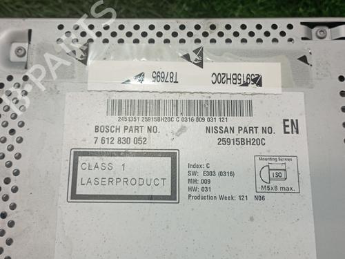Radio NISSAN QASHQAI I (J10, NJ10) 1.5 dCi | BP25329653E6 