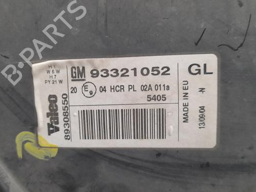 Left headlight OPEL MERIVA A MPV (X03) 1.7 CDTI (E75) | BP25314389C28 