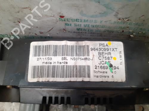 Climate control PEUGEOT 307 (3A/C)  | BP25309662I5 