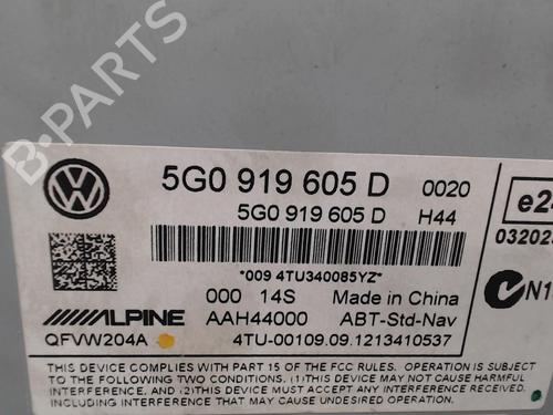 Radio VW GOLF VII (5G1, BQ1, BE1, BE2) 1.6 TDI | BP25628431E6 