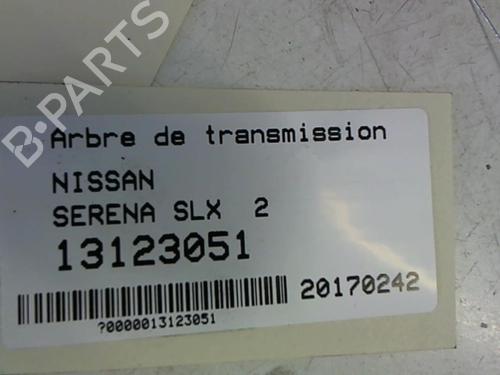 Used Driveshaft NISSAN SERENA (C23) 2.0 (126 hp) 25643822