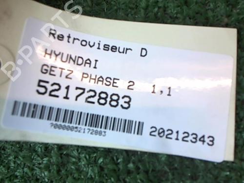 Right mirror HYUNDAI GETZ (TB) 1.1 | BP25650715C27 