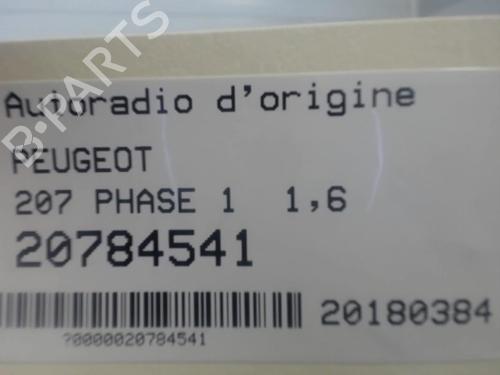 Radio PEUGEOT 207 (WA_, WC_) 1.6 HDi | BP25648791E6 
