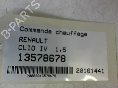 Commande Chauffage RENAULT CLIO IV (BH_) 1.5 dCi 75 (75 hp) 25649437