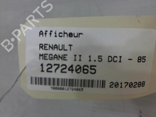 Display monitor RENAULT MEGANE II (BM0/1_, CM0/1_) 1.5 dCi (BM1E, CM1E) | BP25643890C48 