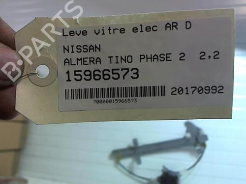 Rear right window mechanism NISSAN ALMERA TINO (V10) 2.2 dCi | BP25636069C25 