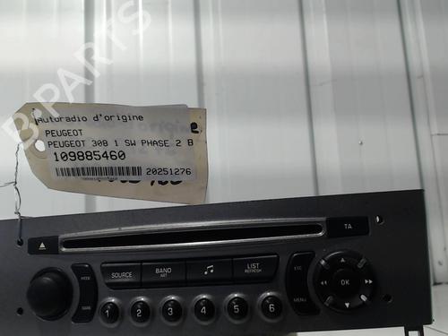 Used Radio PEUGEOT 308 SW I (4E_, 4H_) 1.6 HDi (92 hp) 28580123