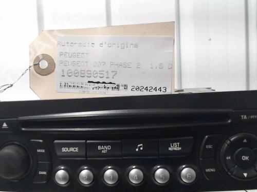 Used Radio PEUGEOT 207 (WA_, WC_) 1.6 HDi (92 hp) 30962118