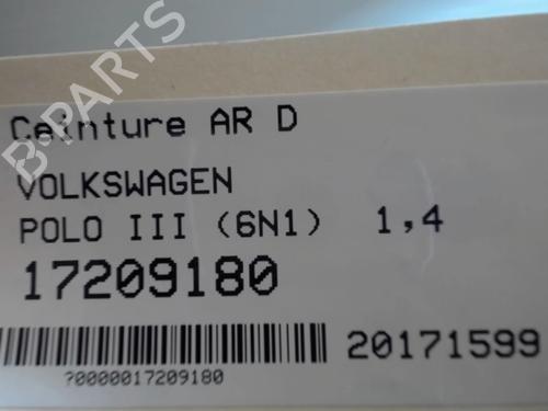 Used Rear right seatbelt Rear right seatbelt VW POLO III (6N1) [1994-1999] 25649040 25649040