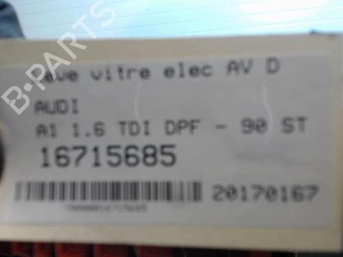 Used Front right window mechanism Front right window mechanism AUDI A1 Sportback (8XA, 8XF) [2011-2019] 25643513 25643513