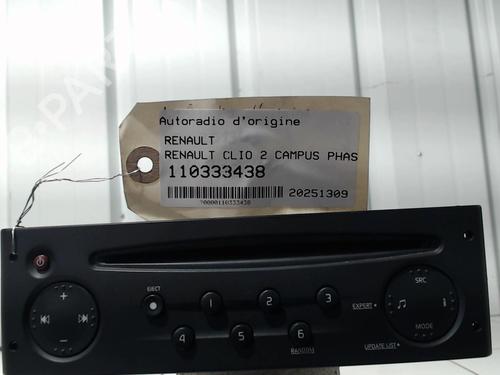 Bilradio RENAULT CLIO II (BB_, CB_) 1.5 dCi (B/C2J) (68 hp) 28541820