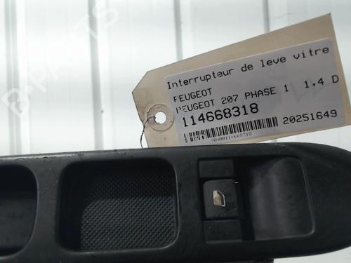 Right front window switch PEUGEOT 207 (WA_, WC_) 1.4 HDi | BP30177047I26 