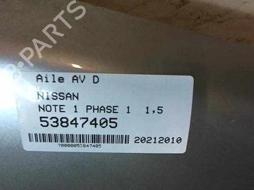 Right front fenders NISSAN NOTE (E11, NE11) 1.5 dCi | BP25645227C42 