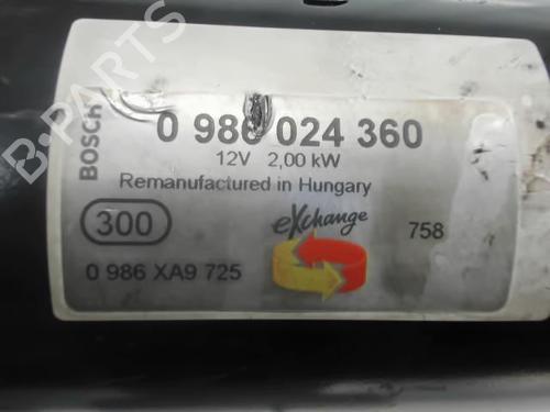 Used Starter Starter AUDI A3 (8P1) 1.9 TDI (105 hp) 25634724 25634724