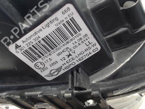 Used Right headlight Right headlight MINI MINI CLUBMAN (R55) Cooper D (109 hp) 29909420 29909420