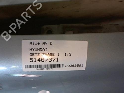 Right front fenders HYUNDAI GETZ (TB) 1.3 | BP25645279C42 