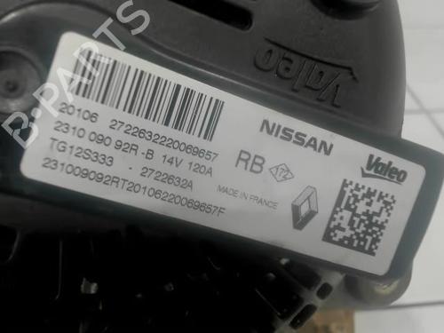 Used Alternator Alternator DACIA SANDERO II 1.0 TCe 100 (B8ML) (101 hp) 25634660 25634660