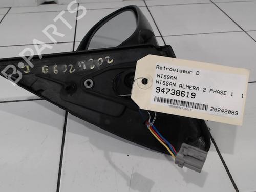 Right mirror NISSAN ALMERA II Hatchback (N16) 1.5 | BP25644672C27 