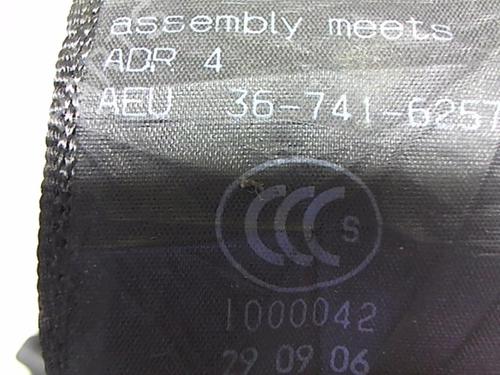Used Rear right seatbelt Rear right seatbelt OPEL ZAFIRA / ZAFIRA FAMILY B (A05) [2005-2019] 25632131 25632131