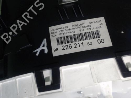 Used Instrument cluster PEUGEOT 208 I (CA_, CC_) 1.2 VTI 82 (82 hp) 25629219