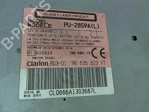 Used Radio PEUGEOT 206+ (2L_, 2M_) 1.4 HDi eco 70 (68 hp) 25632450