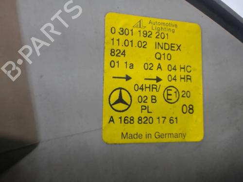 Left headlight MERCEDES-BENZ A-CLASS (W168) A 170 CDI (168.009, 168.109) | BP25650843C28 