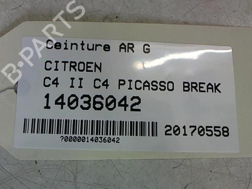 Used Rear left seatbelt Rear left seatbelt CITROËN C4 Grand Picasso I (UA_) 1.6 HDi 110 (112 hp) 25643723 25643723