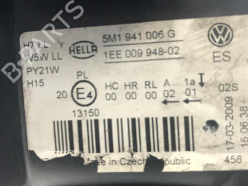 Right headlight VW GOLF PLUS V (5M1, 521) 2.0 TDI | BP29431004C29 
