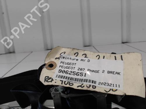 Used Front right seatbelt Front right seatbelt PEUGEOT 207 SW (WK_) 1.6 HDi (92 hp) 25629727 25629727